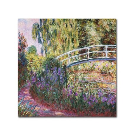 Trademark Fine Art Claude Monet 'The Japanese Bridge IV' Canvas Art., 18x18 BL0949-C1818GG